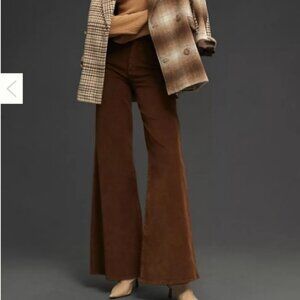 NWT ANTHROPOLOGIE Frame Le Palazzo Wide-Leg Corduroy Jeans